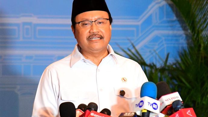 Menteri Sosial Saifullah Yusuf atau Gus Ipul