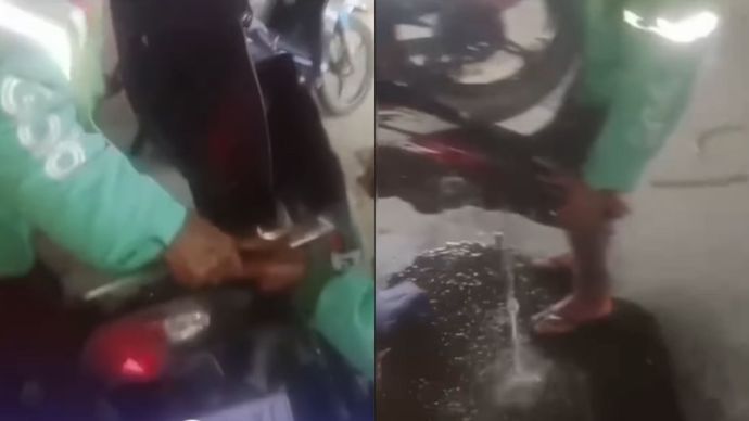 Motor Ojol Mogok di Kendari