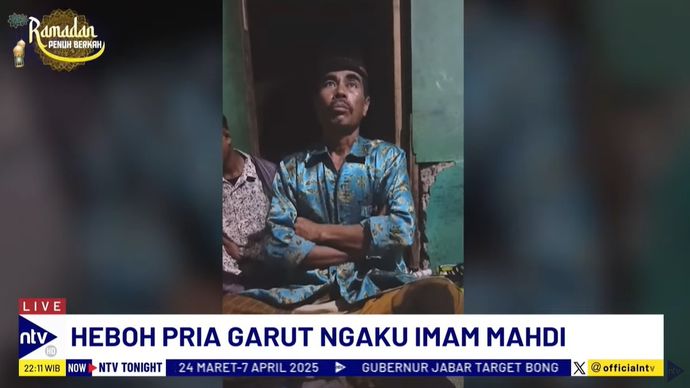 Pria asal Garut, Abdul Rosid, viral di media sosial setelah mengklaim dirinya sebagai Imam Mahdi. 