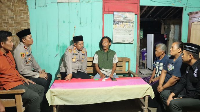 Kapolres Grobogan, AKBP Ike Yulianto mengunjungi rumah Kusyanto