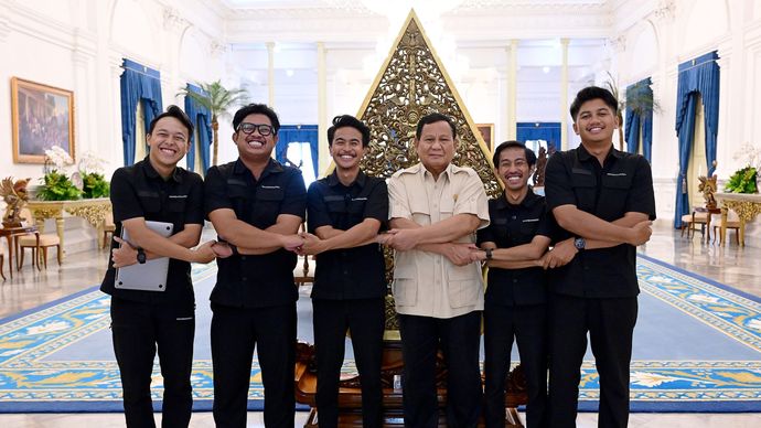 Pandawara Group bertemu dengan Presiden Prabowo di Istana.