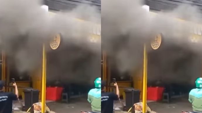 Laundry terbakar di Pondok Aren