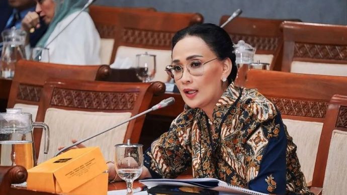 Anggota Komisi I DPR RI Amelia Anggraini di Kompleks Parlemen, Jakarta. (Foto: ANTARA/HO-DPR RI/am)