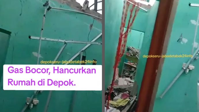 gas meledak di depok