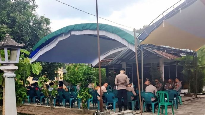 Rumah duka AKP Anumerta Lusiyanto