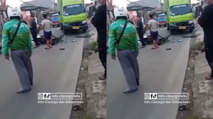 Pemotor meregang nyawa di cileungsi