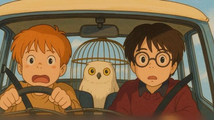 Gambar Gaya Ghibli.