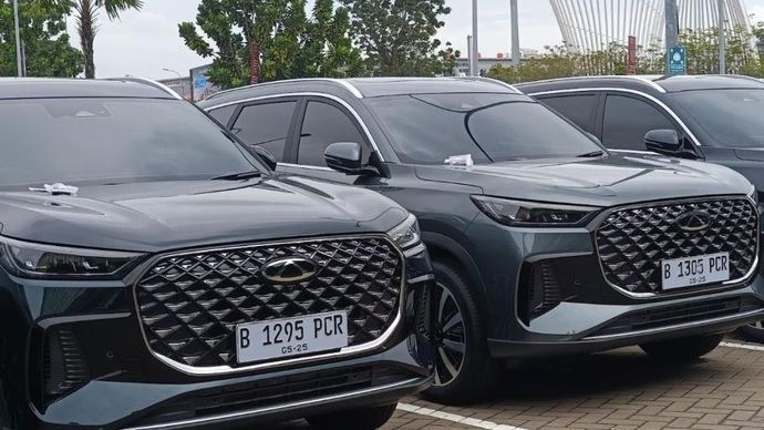 Chery TIGGO 8 CSH. (Foto: Adiantoro/NTV)