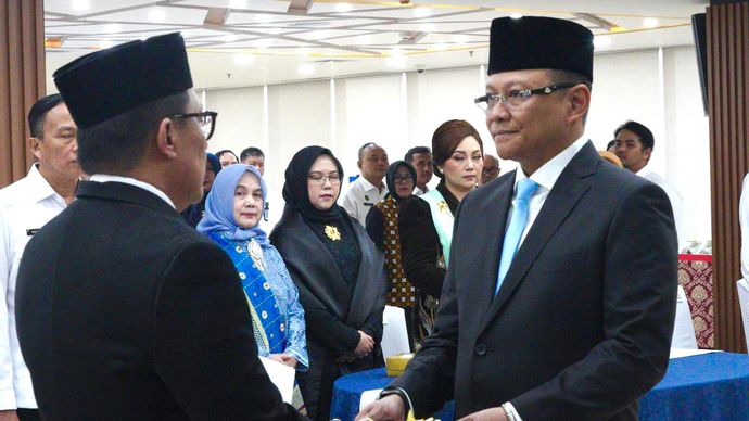 Pelantikan yul di Yusman sebagai dirjen imigrasi