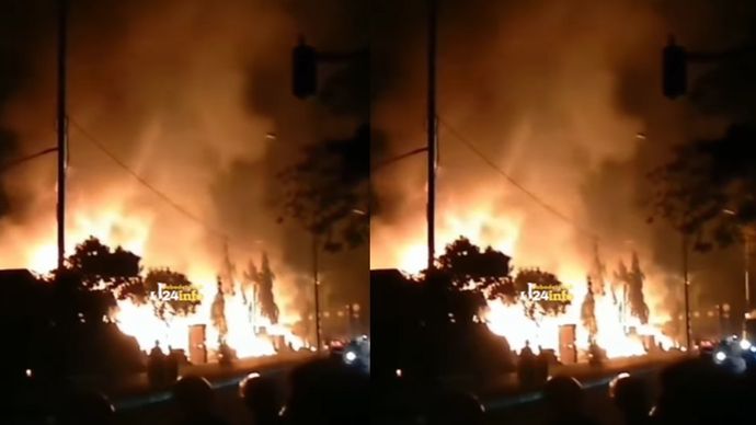 kebakaran di cikarang timur