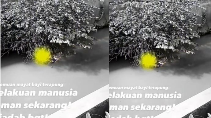penemuan mayat bayi di Bekasi Barat