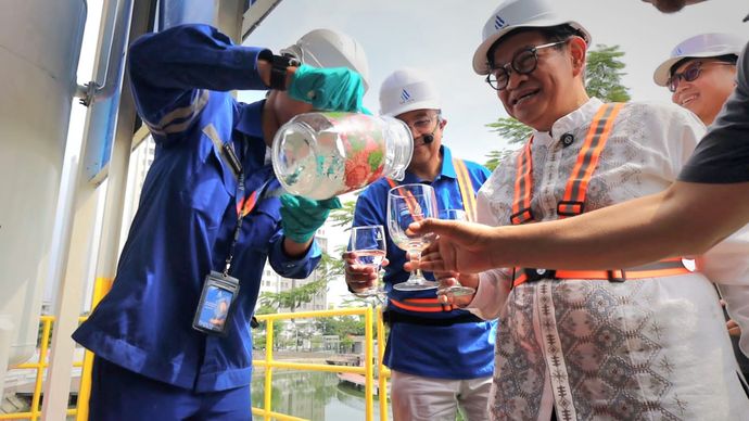 Gubernur DKI Jakarta, Pramono Anung, melakukan kunjungan kerja ke Instalasi Pengolahan Air (IPA) Mookervart PAM JAYA, Jakarta Barat.