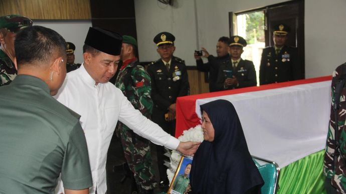 Panglima TNI Hadiri Upacara Pelepasan Jenazah Prajurit