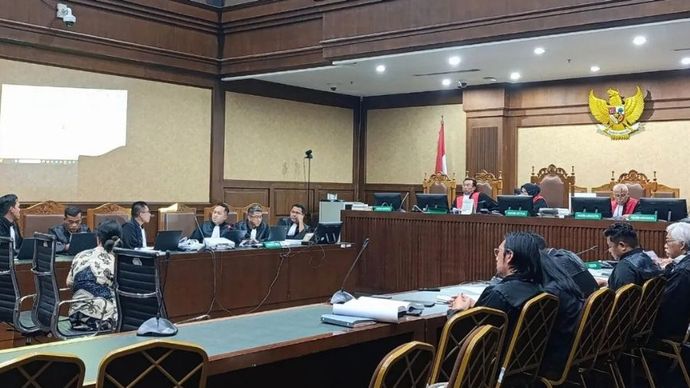 Penasihat hukum terpidana Ronald Tannur, Lisa Rachmat saat menjadi saksi mahkota dalam di Pengadilan Tindak Pidana Korupsi (Tipikor) Jakarta, Rabu (14/5/2025).