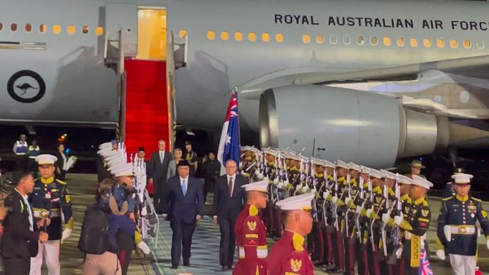 Perdana Menteri (PM) Australia, Anthony Albanese tiba di Indonesia pada Rabu, 14 Mei 2025, pukul 18.30 WIB.