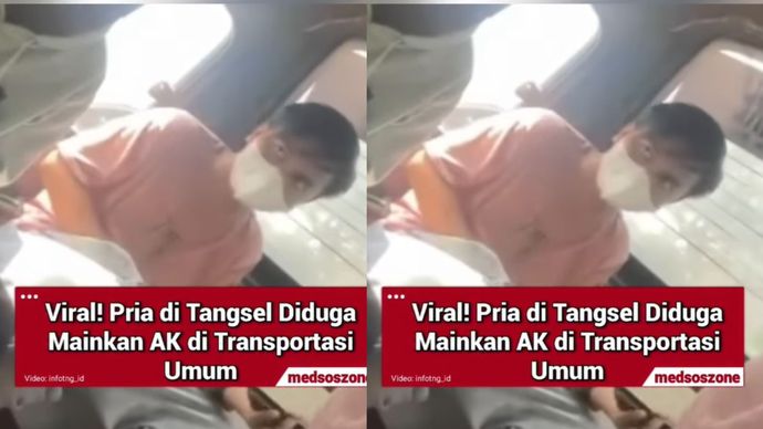pria masturbasi di angkot
