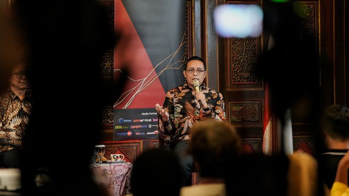 Kepala Kantor Komunikasi Kepresidenan Hasan Nasbi. 