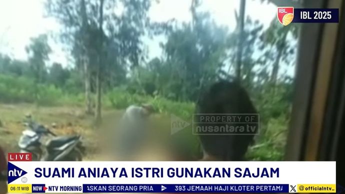 Seorang suami di Muaro Jambi melakukan penganiayaan terhadap istrinya menggunakan senjata tajam. 