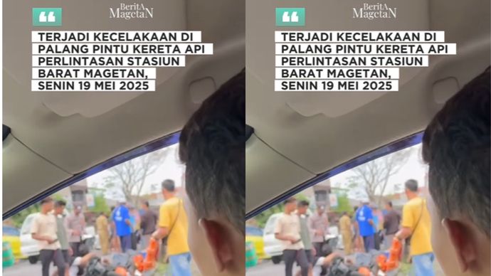 kecelakaan KA Malioboro hantam pengendara motor di Magetan