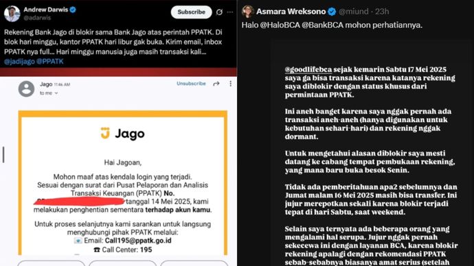 Rekening Diblokir PPATK