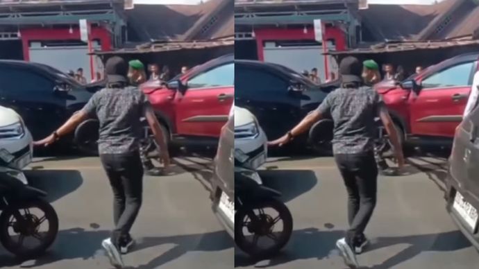 kendaraan Kapolres Gowa AKBP Muhammad Aldy Sulaiman kecelakaan mengerikan