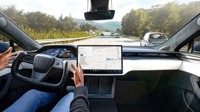 Fitur Full Self-Driving Tesla. (Foto: Istimewa via CarNewsChina)