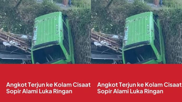 angkot terjun ke jurang