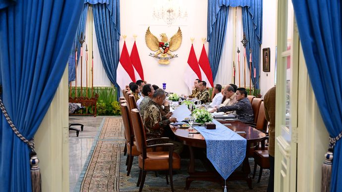 Presiden Prabowo Subianto memanggil sejumlah menteri dan satuan tugas (satgas) hilirisasi ke Istana 