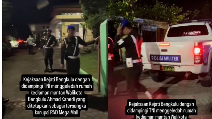 TNI Kawal Penggeledahan Jaksa di Rumah Eks Wali Kota Bengkulu