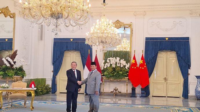 Presiden Prabowo Subianto dan PM China Li Qiang