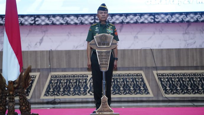 Kasum TNI Letjen Richard Tampubolon Pimpin Upacara Kenaikan Pangkat 76 Perwira Tinggi