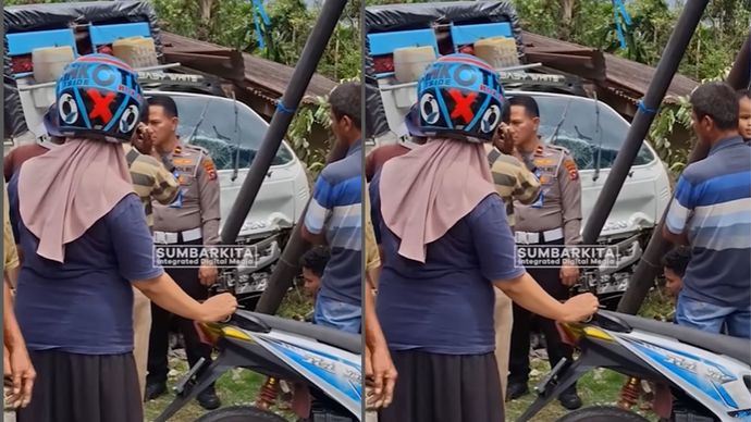 kecelakaan truk hantam rumah warga di PASAMAN