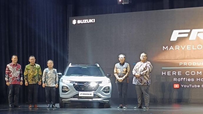 PT Suzuki Indomobil Sales (SIS) secara resmi meluncurkan SUV terbaru, Suzuki Fronx, pada Rabu, 28 Mei 2025, di Jakarta. (Foto: Adiantoro/NTV)