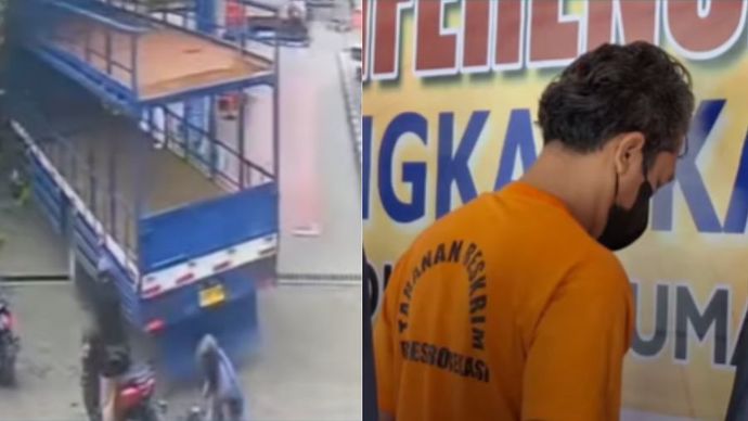 Pemotor yang Hajar Sopir Truk di Bekasi Hingga Retak Punggung Jadi Tersangka