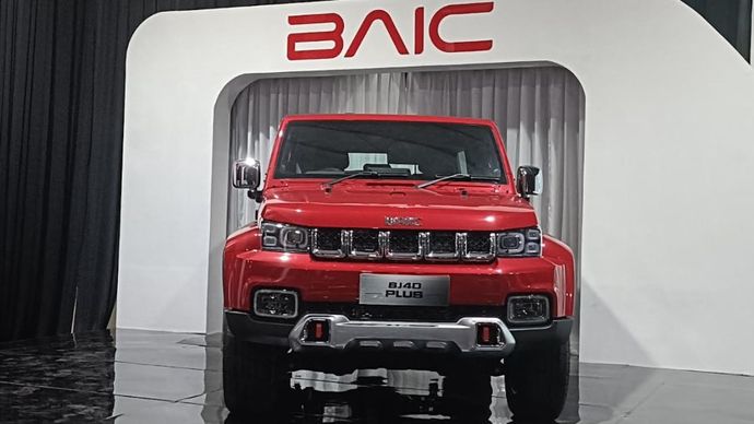 BAIC BJ40 Plus rakitan Indonesia resmi meluncur pada Senin, 2 Juni 2025. (Foto: Adiantoro/NTV) 