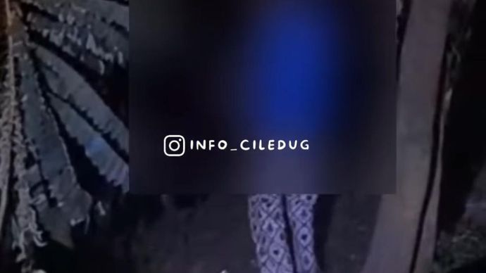 Pria diduga gantung diri di Ciledug, Tangerang. (Instagram) 