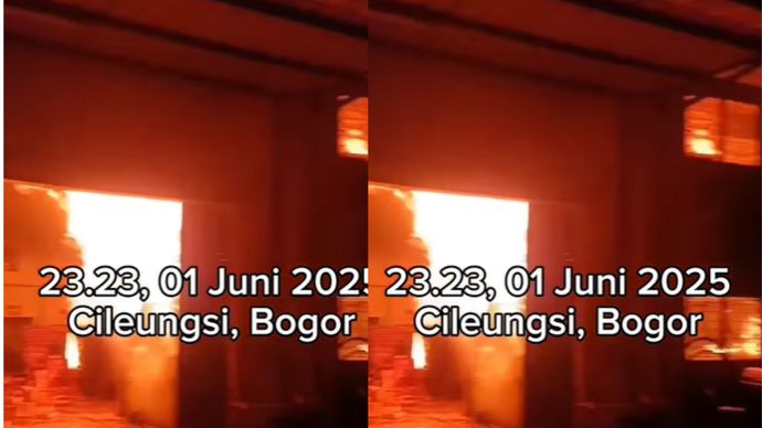 Kebakaran Pabrik di Cileungsi bogor