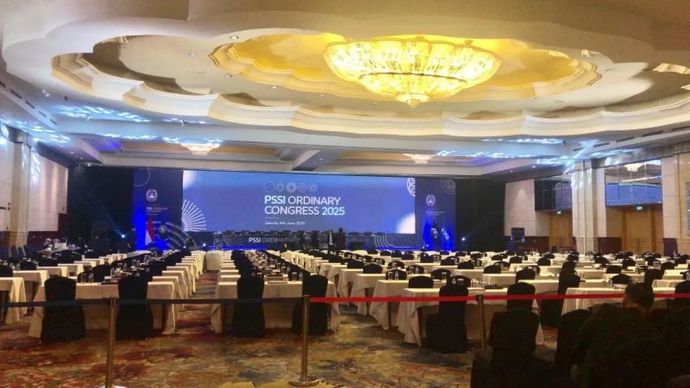 Kongres Biasa PSSI 2025 di Hotel Ritz-Carlton, Jakarta ditunda sementara.