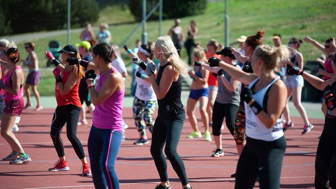 Ilustrasi olahraga/zumba