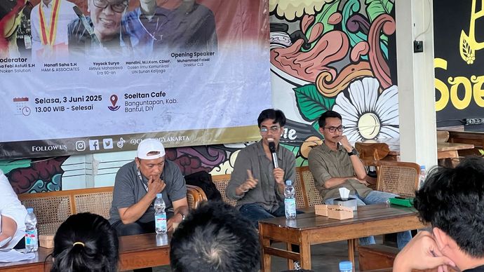Diskusi publik yang digelar Constitutional Law Study Yogyakarta (CLS). 