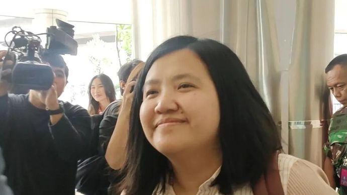 Staf Nadiem Makarim, Fiona Handayani. (Antara) 