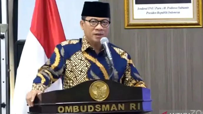 Tangkapan layar: Menteri Desa dan Pembangunan Daerah Tertinggal (Mendes PDT) Yandri Susanto berbicara dalam diskusi tematik 