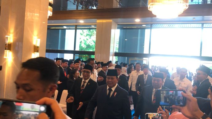 Presiden Prabowo Hadiri Pelantikan Hakim Seluruh Indonsia