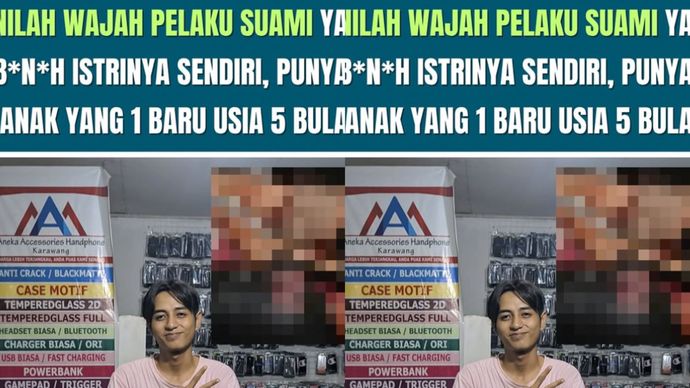 Tampang suami bunuh istri di karawang