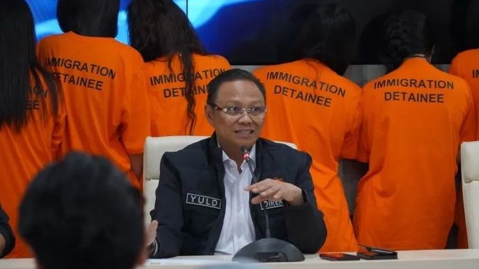 Plt Dirjen Imigrasi Brigjen Pol Yuldi Yusman. 