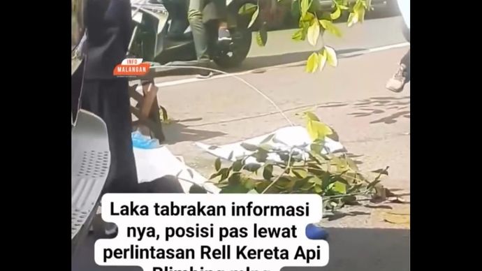 Korban tewas tergeletak. 