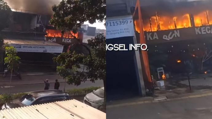 Kampung kecil BSD kebakaran. Belum diketahui penyebab terjadinya kebakaran tersebut, saat ini sedang dalam proses pemadaman damkar, semoga tidak ada korban jiwa ya.