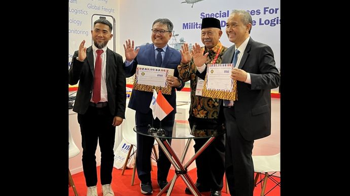 Kolaborasi MII dengan Universitas Pancasila di Indo Defence. 