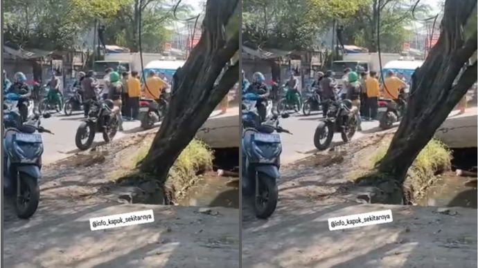Pemotor dihantam Jak Lingko