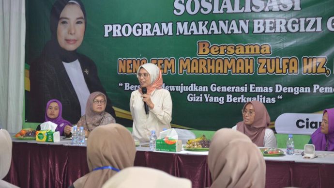 DRR RI bersama mitra kerja Badan Gizi Nasional (BGN) menggelar sosialisasi program Makan Bergizi Gratis (MBG) pada Senin, 16 Juni 2025.